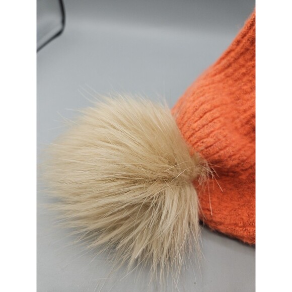 Columbia Winter Blur Pom Pom Beanie - Faded Peach Fleece Lined Ski - Picture 7 of 7